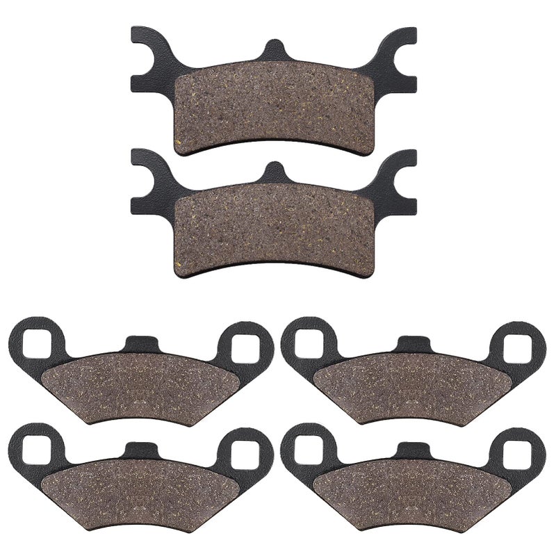 Cyleto Front and Rear Brake Pads for POLARIS SPORTSMAN 400 450 500 600 700 800 4x4 Scrambler 500 400 Magnum 330 500 Trail Blazer 250 330 Trail Boss 330 Xpedition 325 4X4 ATV 2000-2014 - Image 1